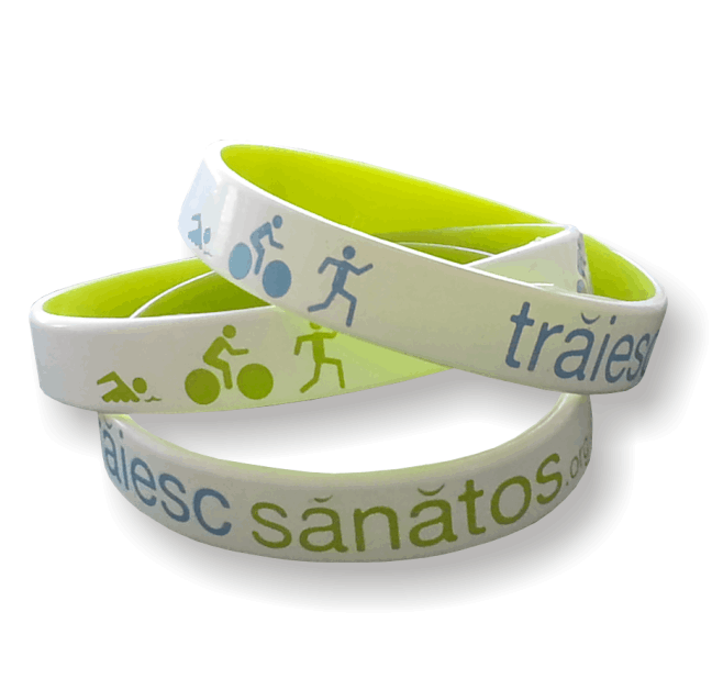 Bratari siliconice multicolore